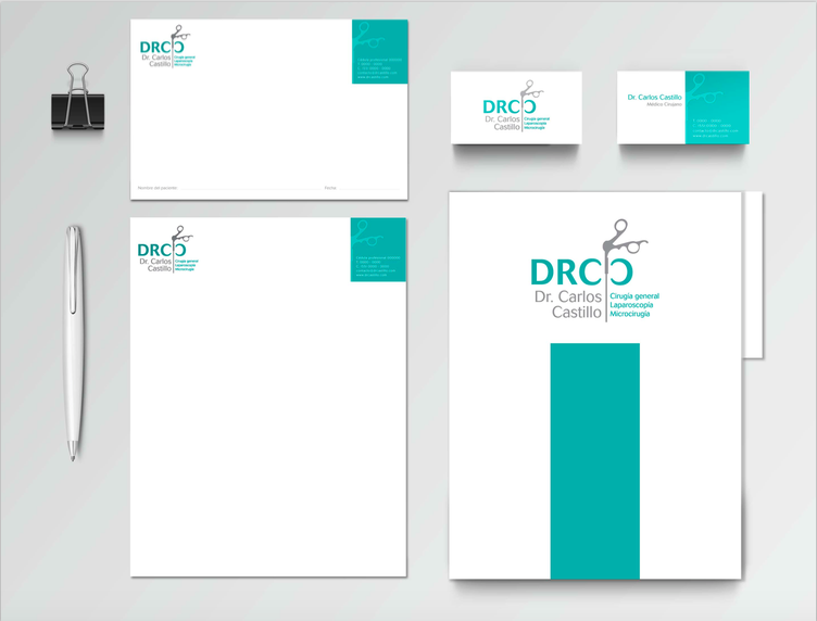 Diseño de papelería para doctores y médicos